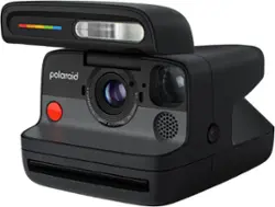Polaroid - Flip Instant Camera + Color Film Bundle (8 Photos) - Black - Front_Zoom