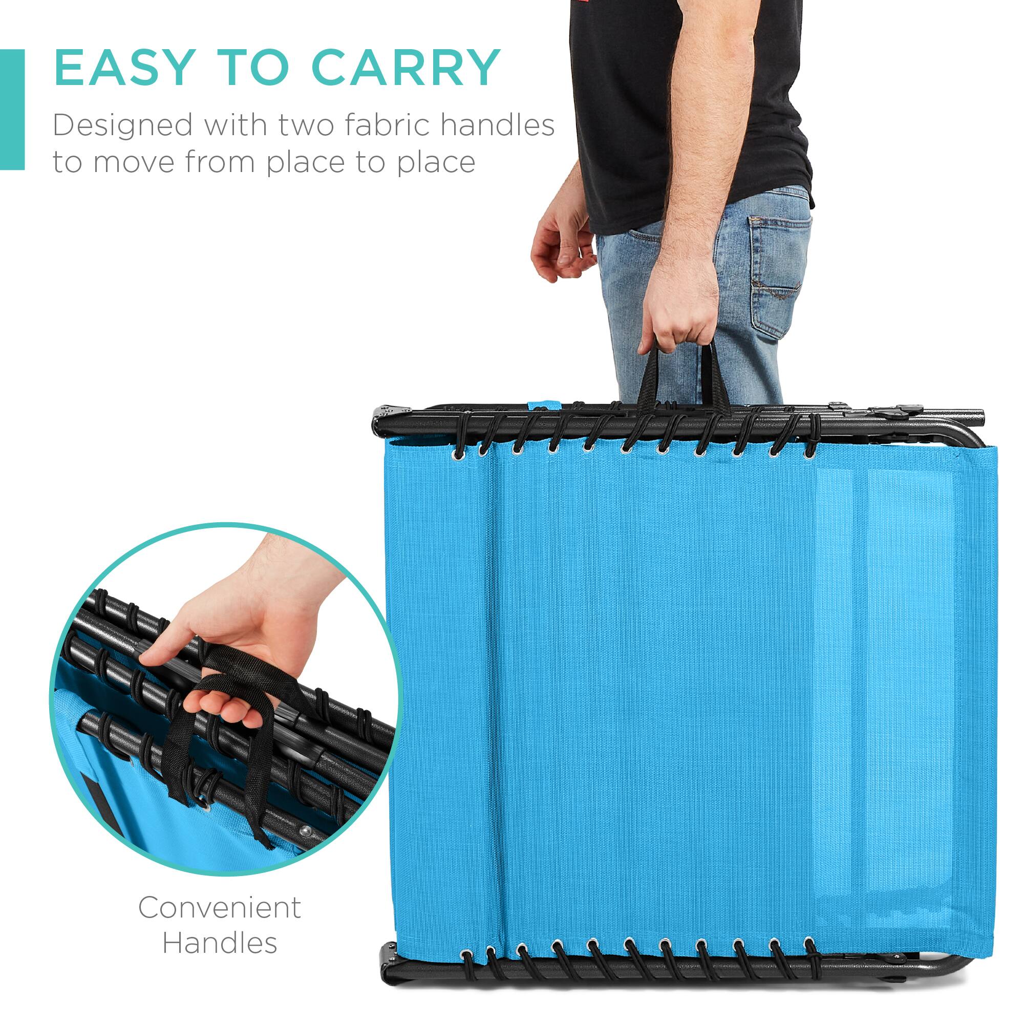 EASY TO CARRY  
Designed with two fabric handles to move from place to place  

Convenient Handles