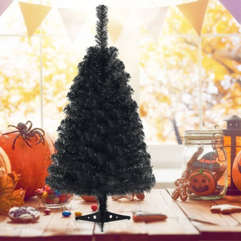 Alt View 1. Boyel Living - 3ft Black Halloween Tree Spooky Decoration with Stand for Home and Parties - Black.