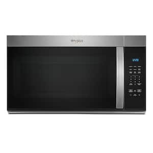 Whirlpool - 1.7 Cu. Ft. Over-the-Range Microwave with 1000-Watts Cooking Power - Stainless Steel