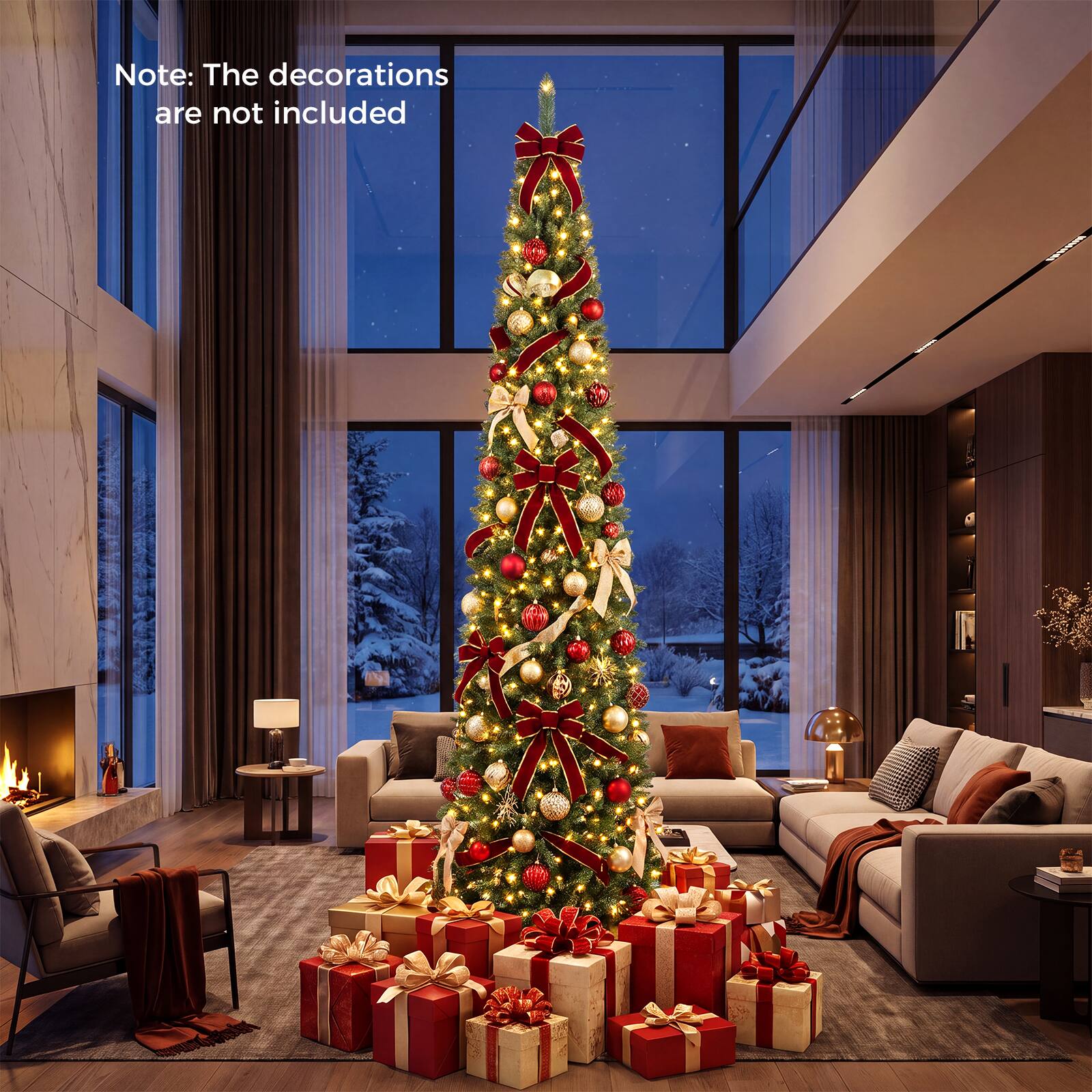 Note: The decorations are not included