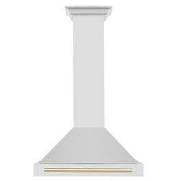 ZLINE Autograph Edition - 30 inches - Externally Vented - Wall Range Hood - Stainless Steel