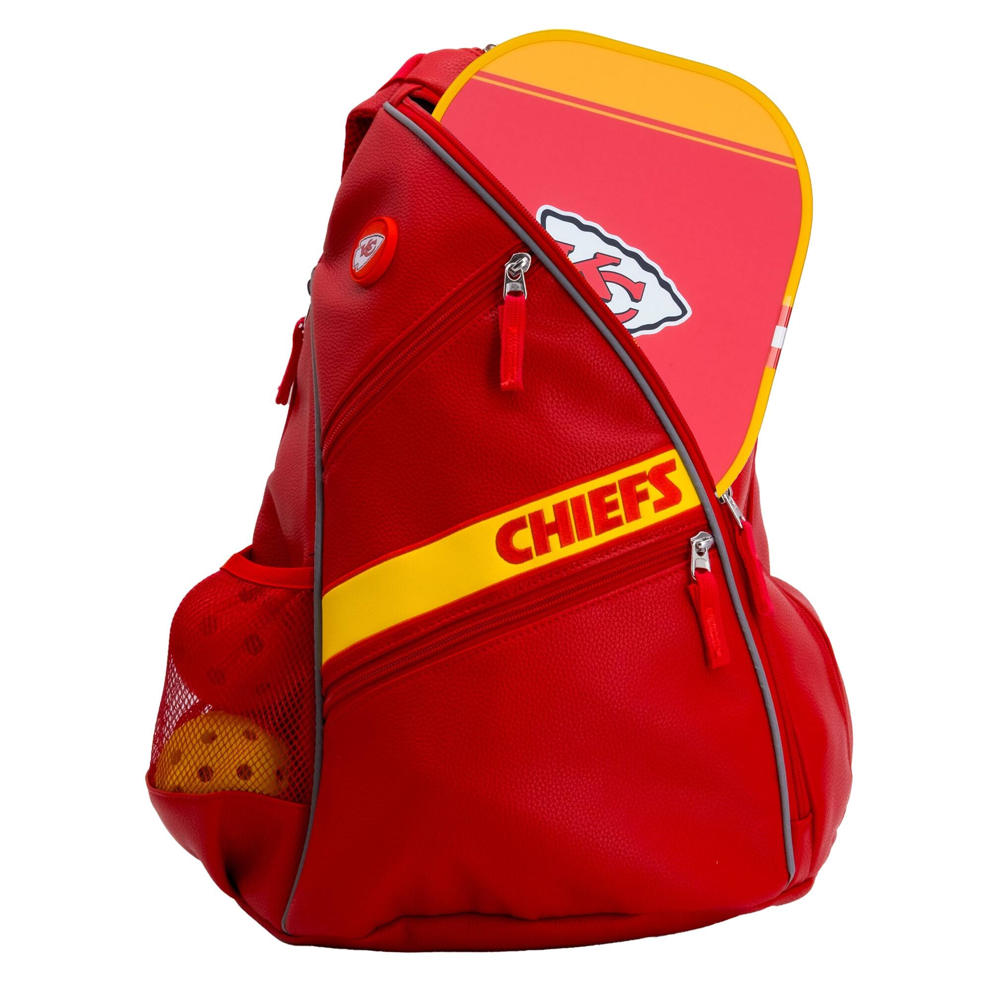 Alt View 3. Team Golf - Kansas City Chiefs Embroidered Team Pickleball Backpack - Multicolor.