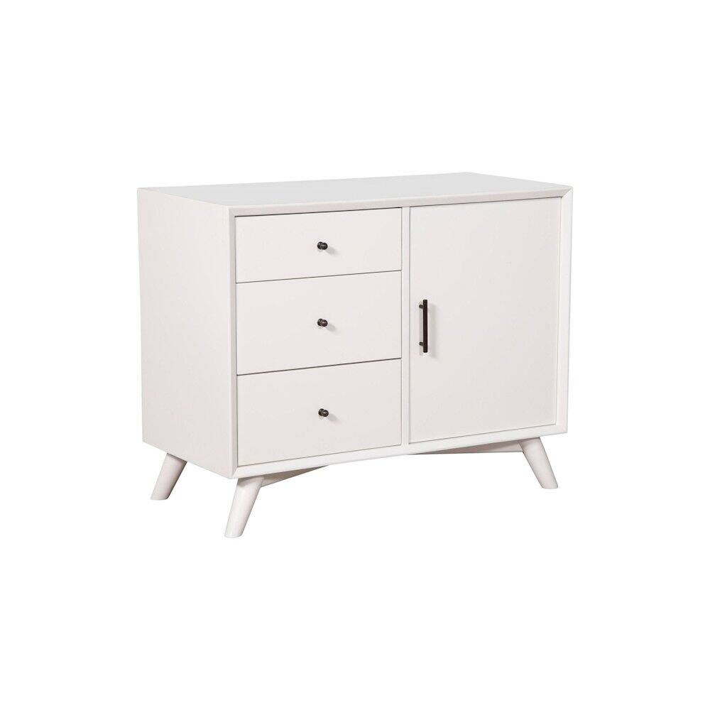 Alt View 2. Alpine Furniture - Flynn Accent Cabinet - White.