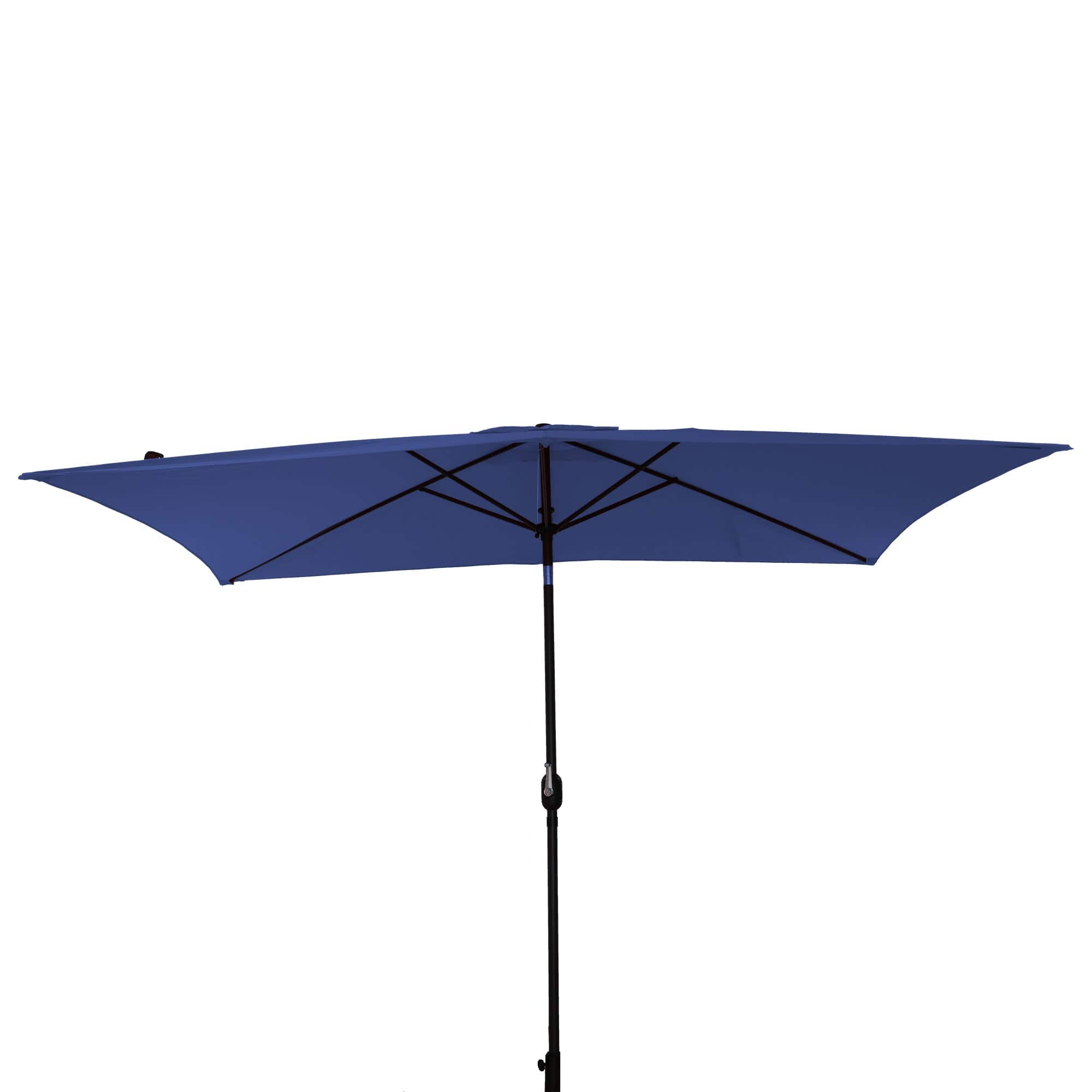 Boyel Living - 10 ft. x 6.5 ft. Rectangular Market Umbrella with Waterproof and UV Resistant - Navy Blue