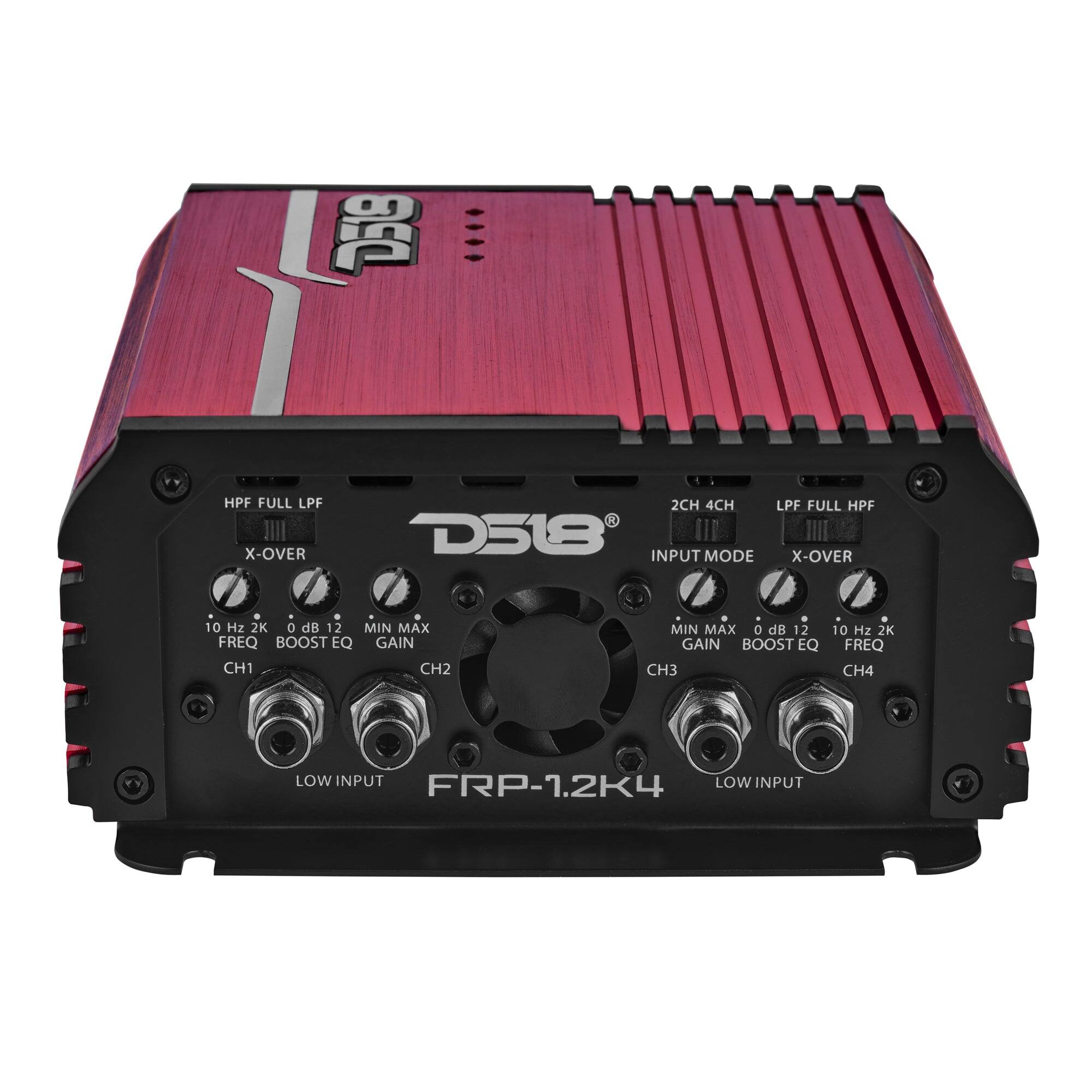 D519

HPF FULL LPF X-OVER  
2CH 4CH LPF FULL HPF D518 INPUT MODE X-OVER  
10 Hz 2K 0 dB 12 MIN MAX FREQ BOOST EQ GAIN CH1 CH2  
MIN MAX 0 dB 12 GAIN BOOST EQ CH3  
10 Hz 2K FREQ CH4  
LOW INPUT FRP-1.2K4 LOW INPUT
