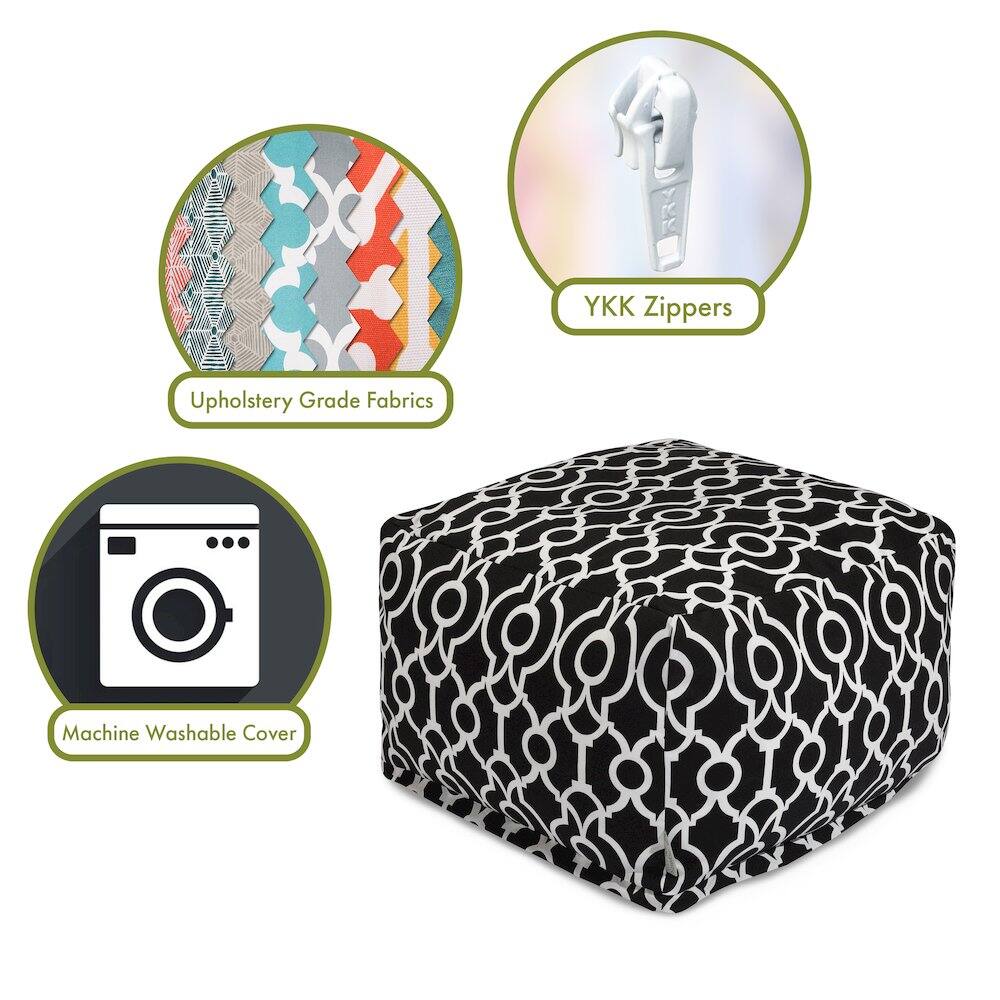 - Upholstery Grade Fabrics
- YKK Zippers
- Machine Washable Cover