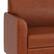 Angle. Alamont Home - Hercules Diplomat Contemporary Leather/Faux Leather Reception Chair - Cognac.