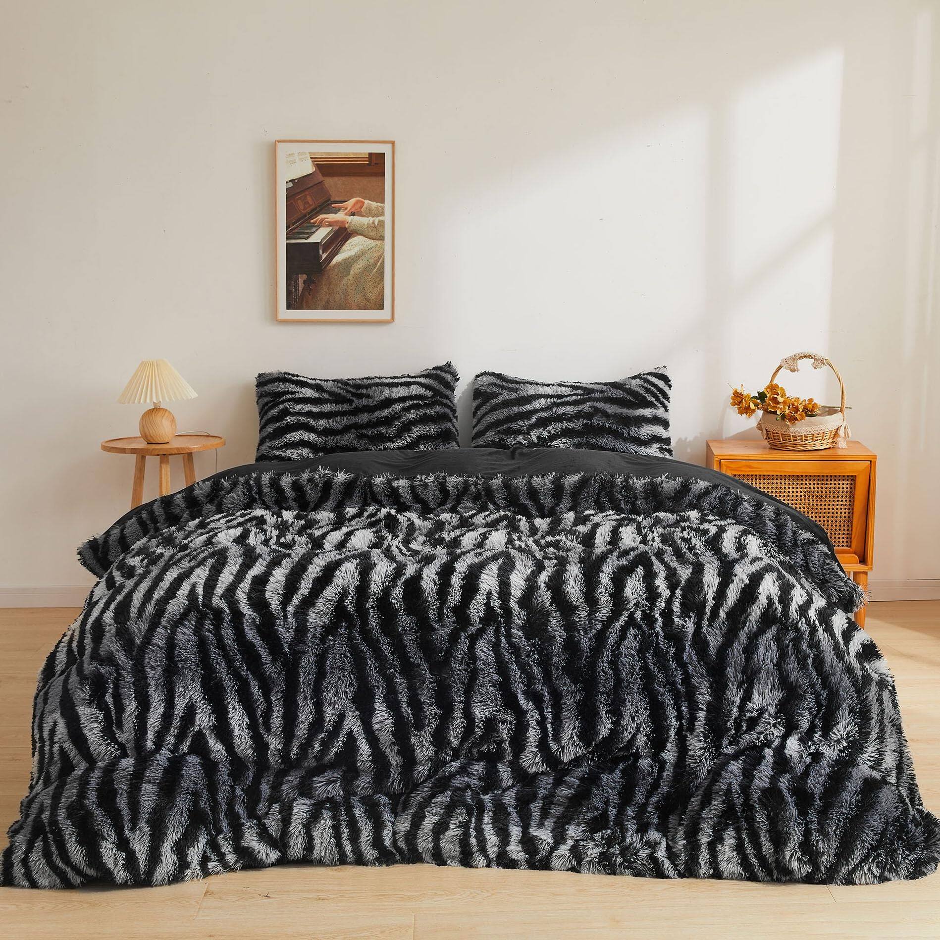 Zebra Print Grey-Queen