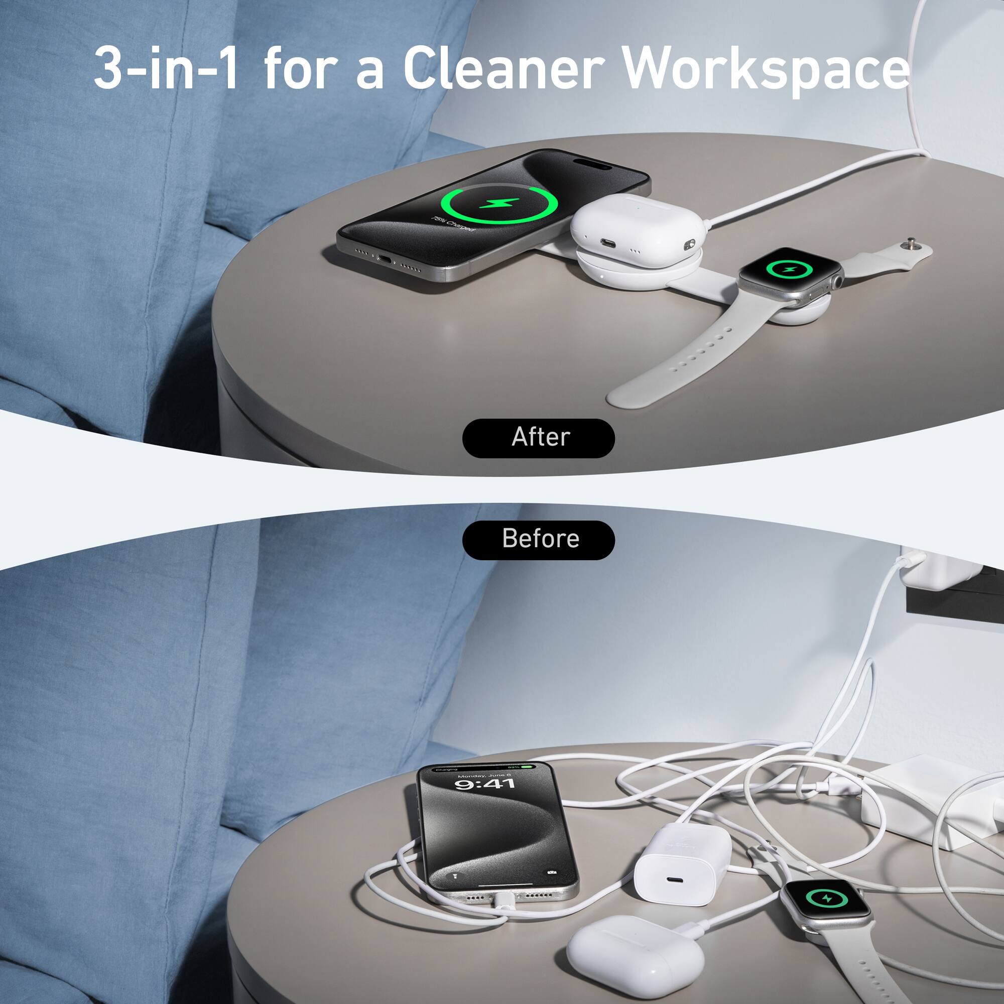 3-in-1 for a Cleaner Workspace.
