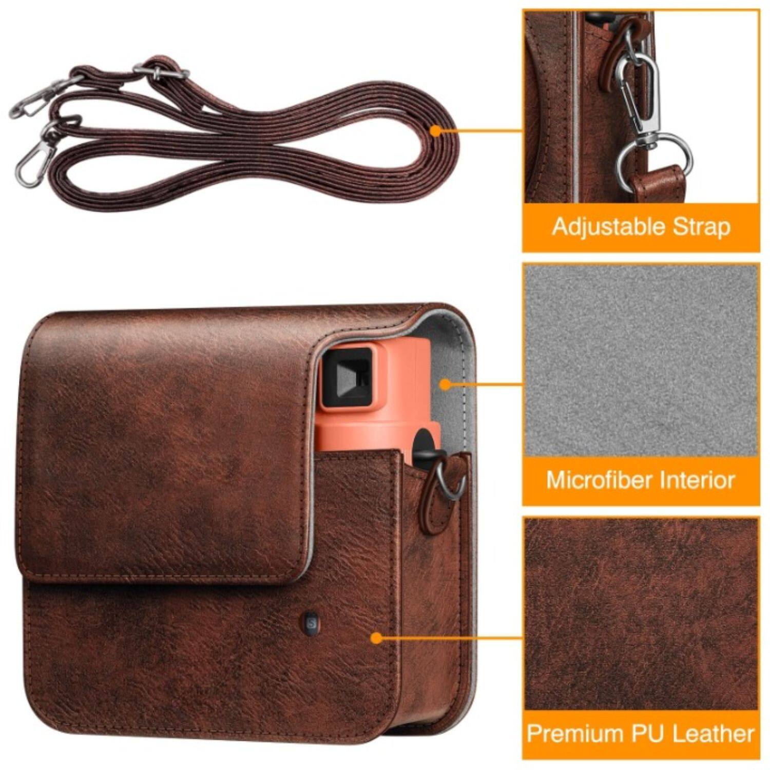Adjustable Strap  
Microfiber Interior  
Premium PU Leather