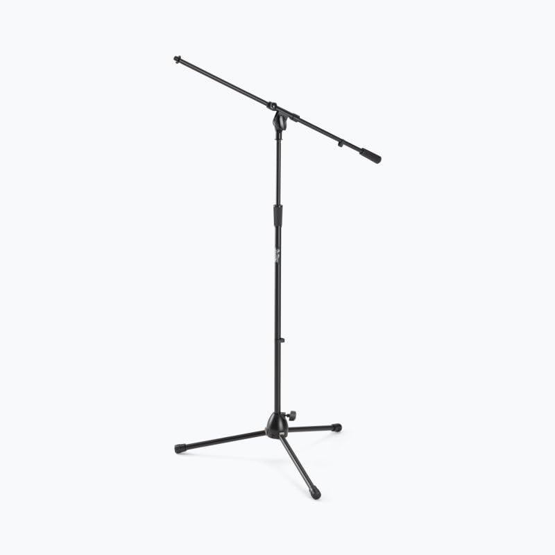 Alt View 6. On Stage Stands - On-Stage MS9701B+ Heavy-Duty Euro-Boom Mic Stand (Setup for Vocal and Instrument Microphones, Adjustable Height, - Black.