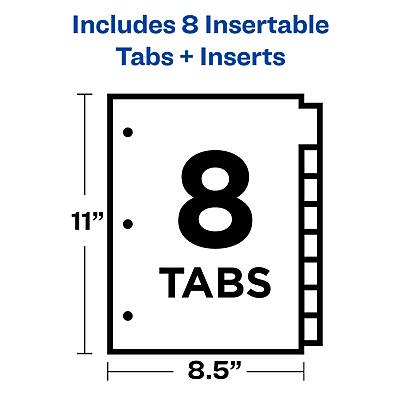 Includes 8 Insertable Tabs + Inserts

8 Tabs

11" x 8.5"