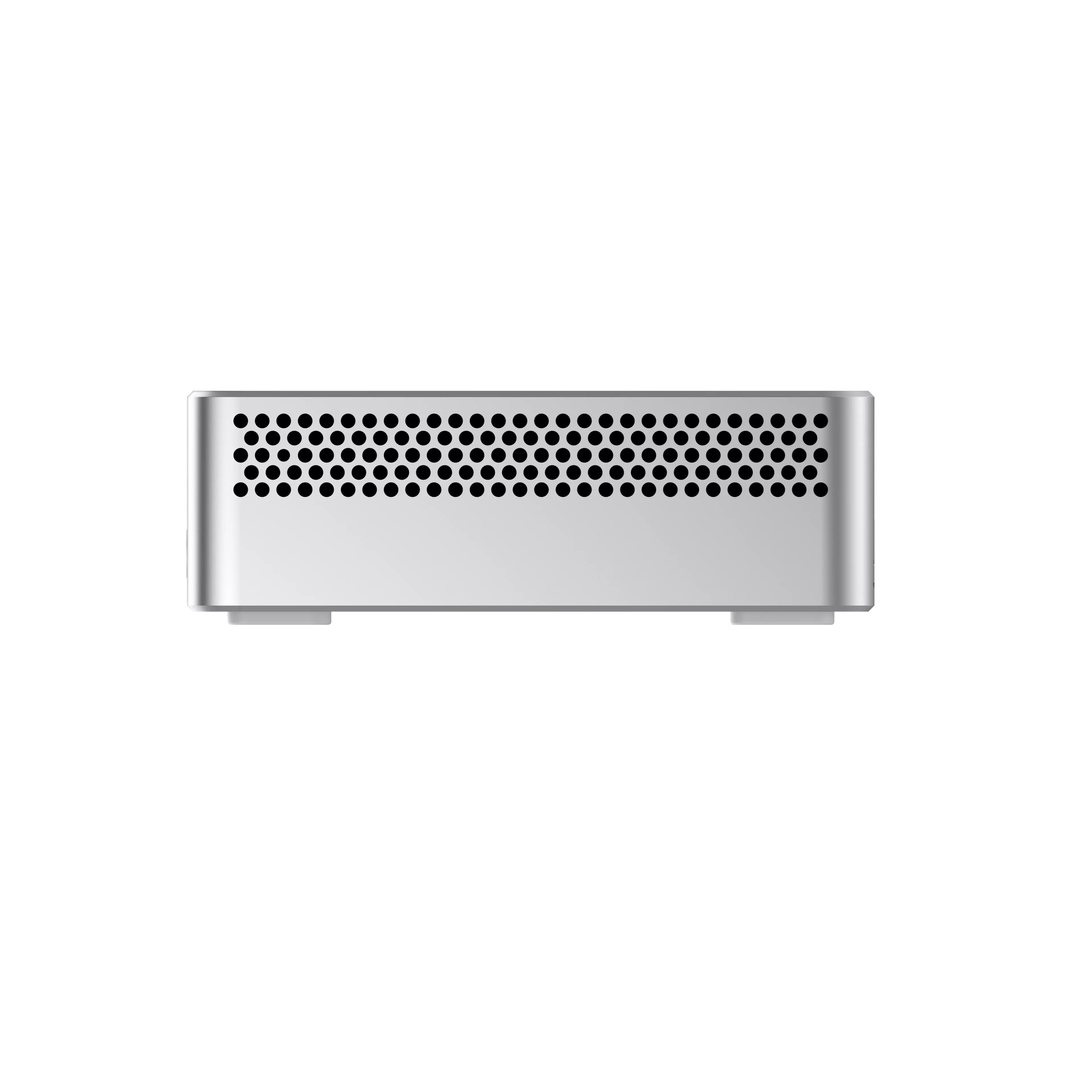 Alt View 2. Minisforum - M2 Air Mini PC, Barebone, Intel Core 3 processor 304 (5C/5T, 4.3GHz), Intel Graphics - silver.