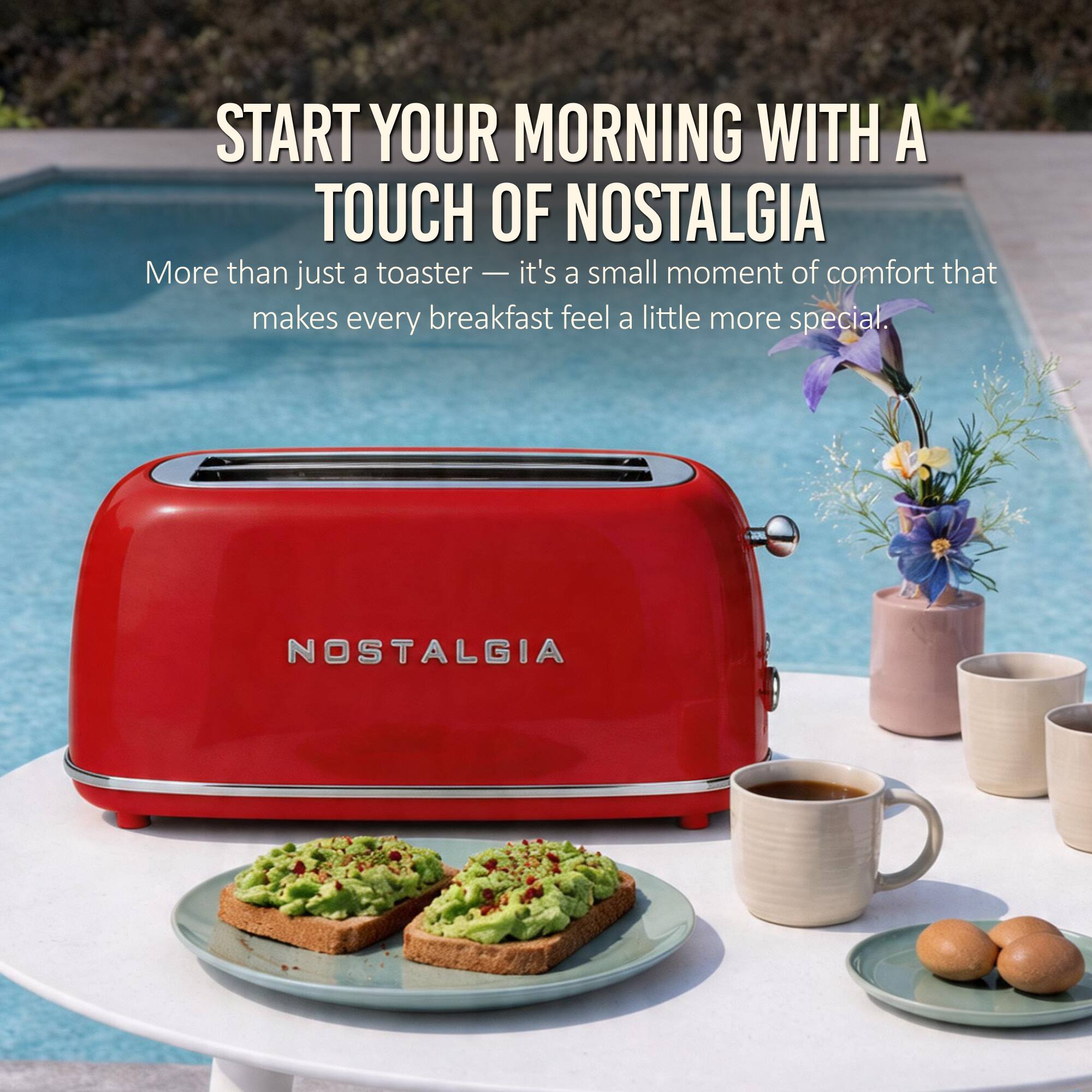 START YOUR MORNING WITH A TOUCH OF NOSTALGIA

More than just a toaster — it's a small moment of comfort that makes every breakfast feel a little more special.