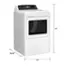 The text on the image reads "46" 30.50" 27". This indicates that the appliance is 46 inches tall, 30.50 inches wide, and 27 inches deep.