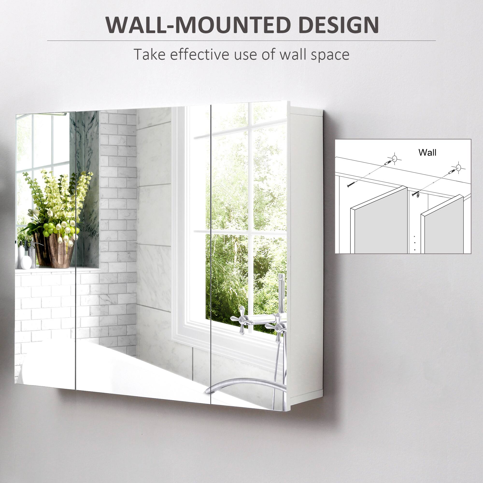 WALL-MOUNTED DESIGN  
Take effective use of wall space