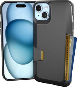 Smartish - iPhone 15 Plus Wallet Case - Wallet Slayer Vol 1 - Protective Slim Card Holder Cover - Black Tie Affair