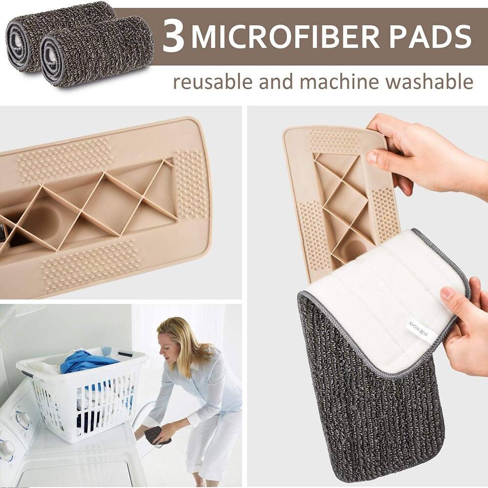 3 MICROFIBER PADS  
reusable and machine washable