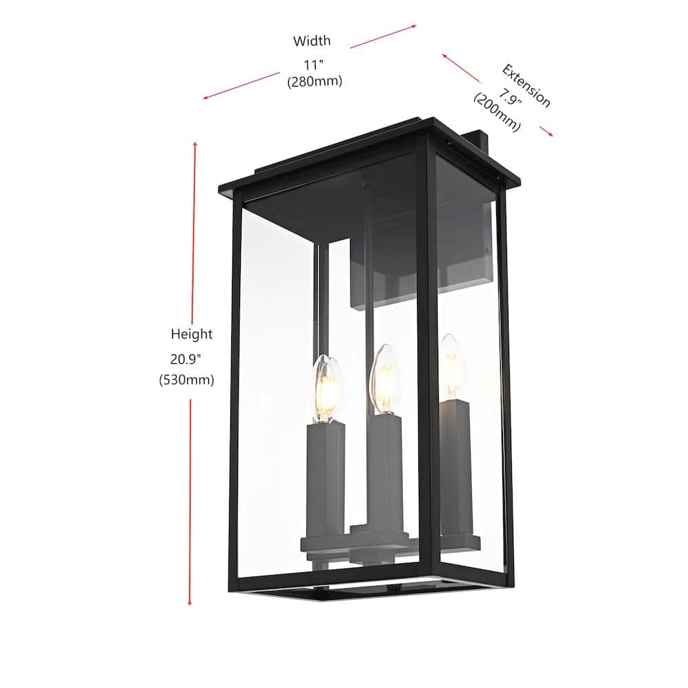 Elegant Lighting - Kaysen 11 inch Outdoor Wall Sconce - Black price history on PriceWatchPro
