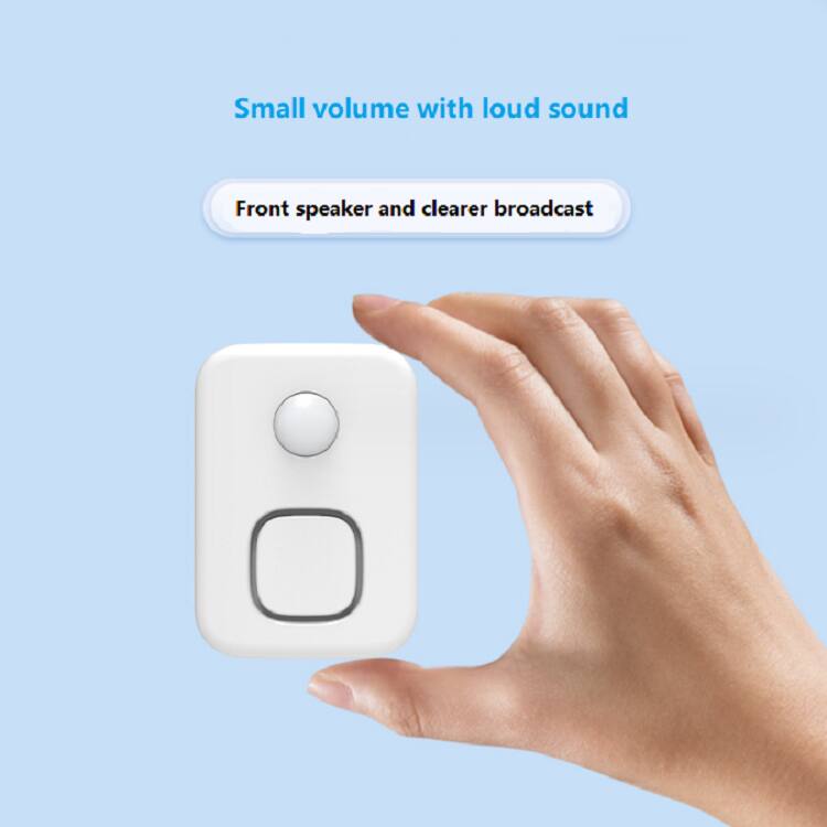 Small volume with loud sound  
Front speaker and clearer broadcast