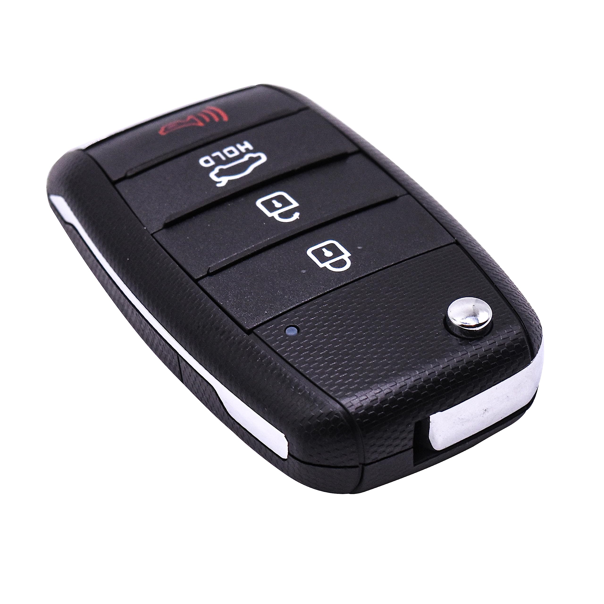 Alt View 2. HQRP - Flip Key Fob Shell Case w/ 4 Buttons, Uncut Blade, for Kia Sorento Soul Optima Sportage 2013-2016 - Black.