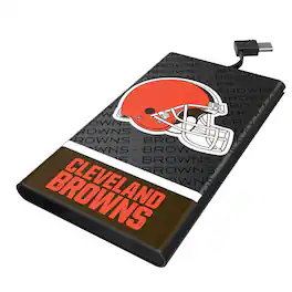 Keyscaper - Cleveland Browns 5000mAh Flat Powerbank - Black