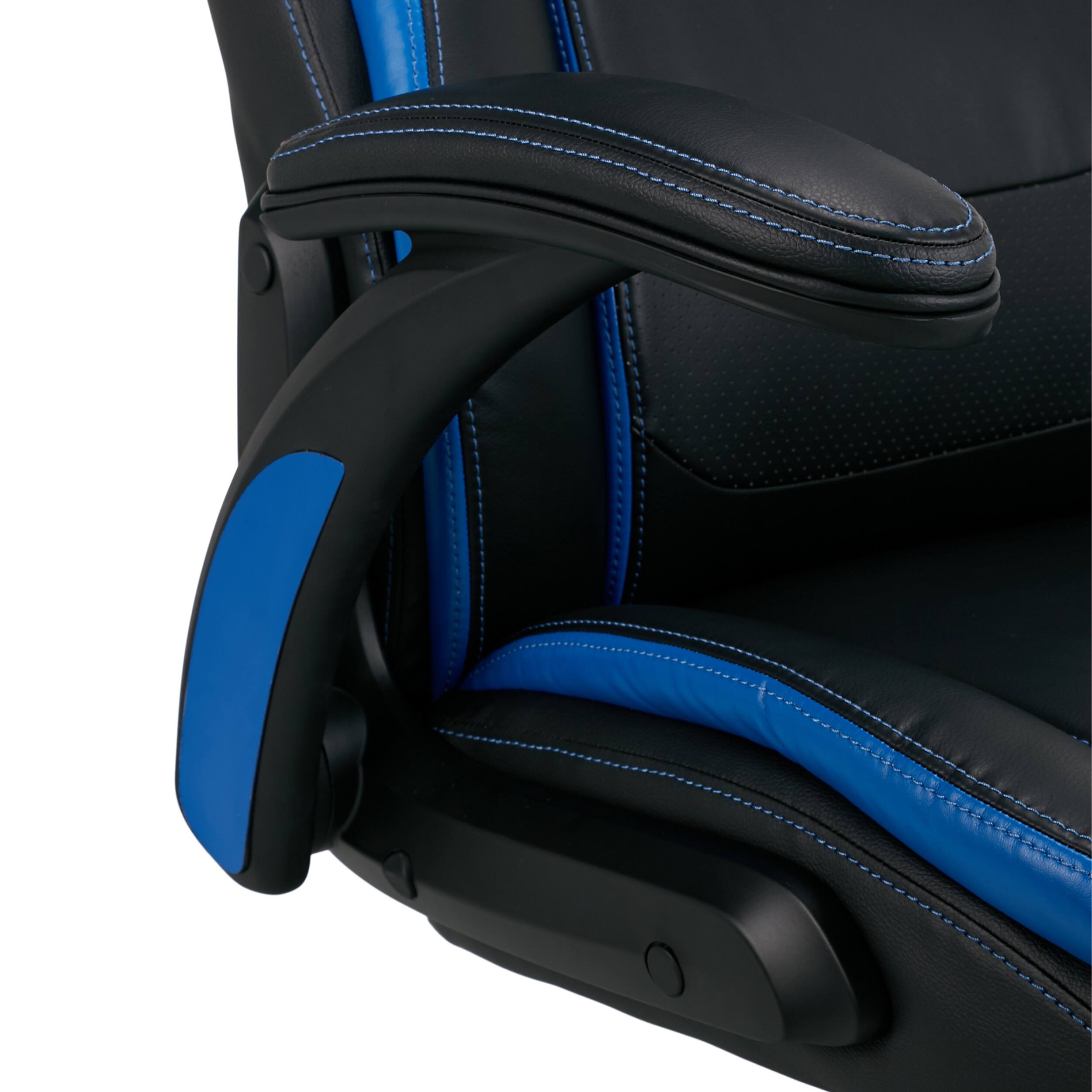 Alt View 16. Dormeo - Vantage OCTAspring Bonded Leather Gaming Chair - Blue.