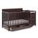 Front. Graco - Hadley 5-in-1 Convertible Crib and Changer with Drawer - Espresso.