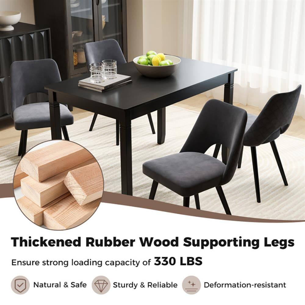 Thickened Rubber Wood Supporting Legs  
Ensure strong loading capacity of 330 LBS  
Natural & Safe  
Sturdy & Reliable  
Deformation-resistant