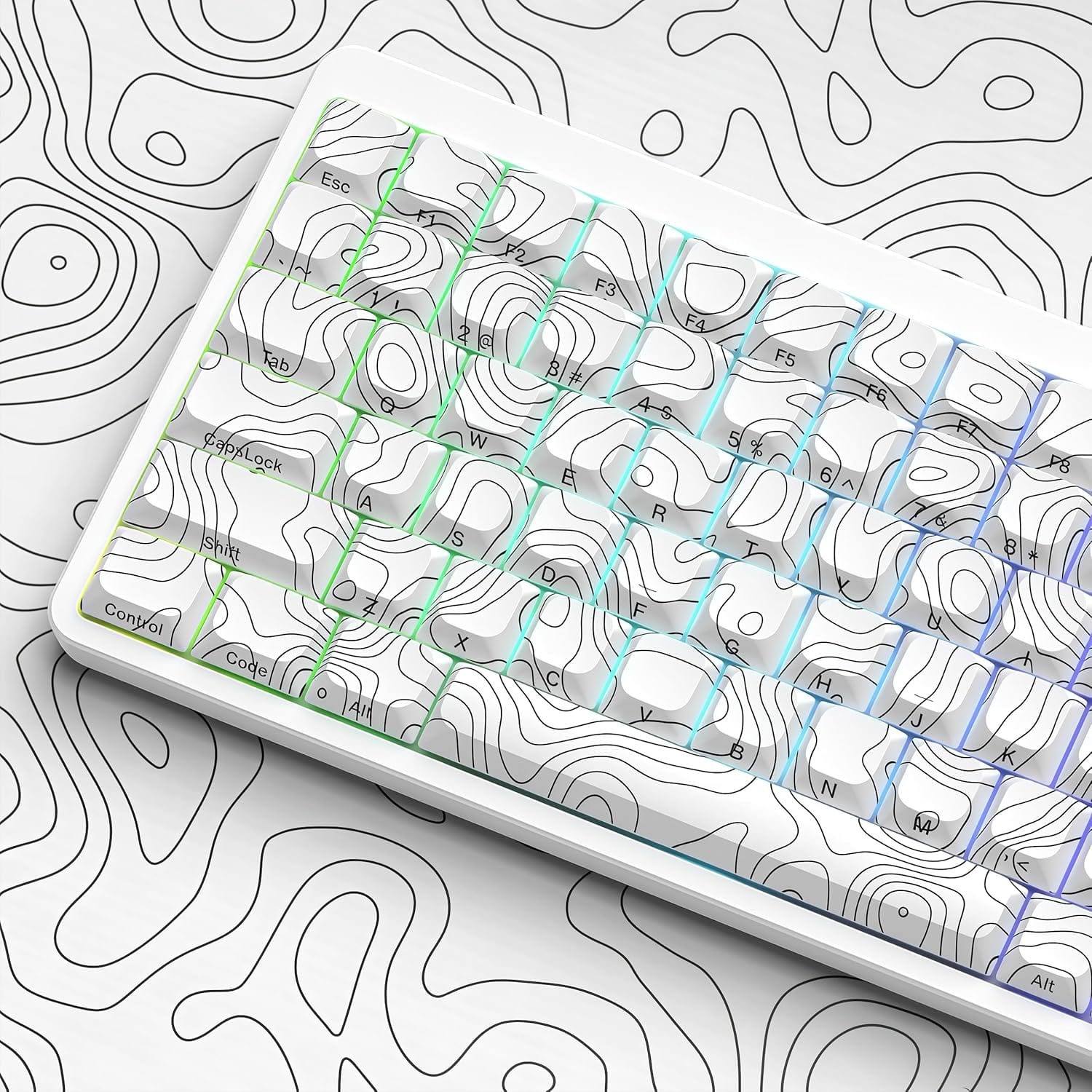 Esc F1 P2 r F3 1 y F4. et TE Tab B F5 # o 4-5 4 FE S 5 F7 W % CappLock 6 P8 B < A R 7 & Shitt S a 8 I * D Control 7 F  x G Code A C H O Al V J B K  M Alt