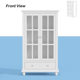 Famapy - Display Cabinet Buffet Showcase & Organize in Style Credenzas - White