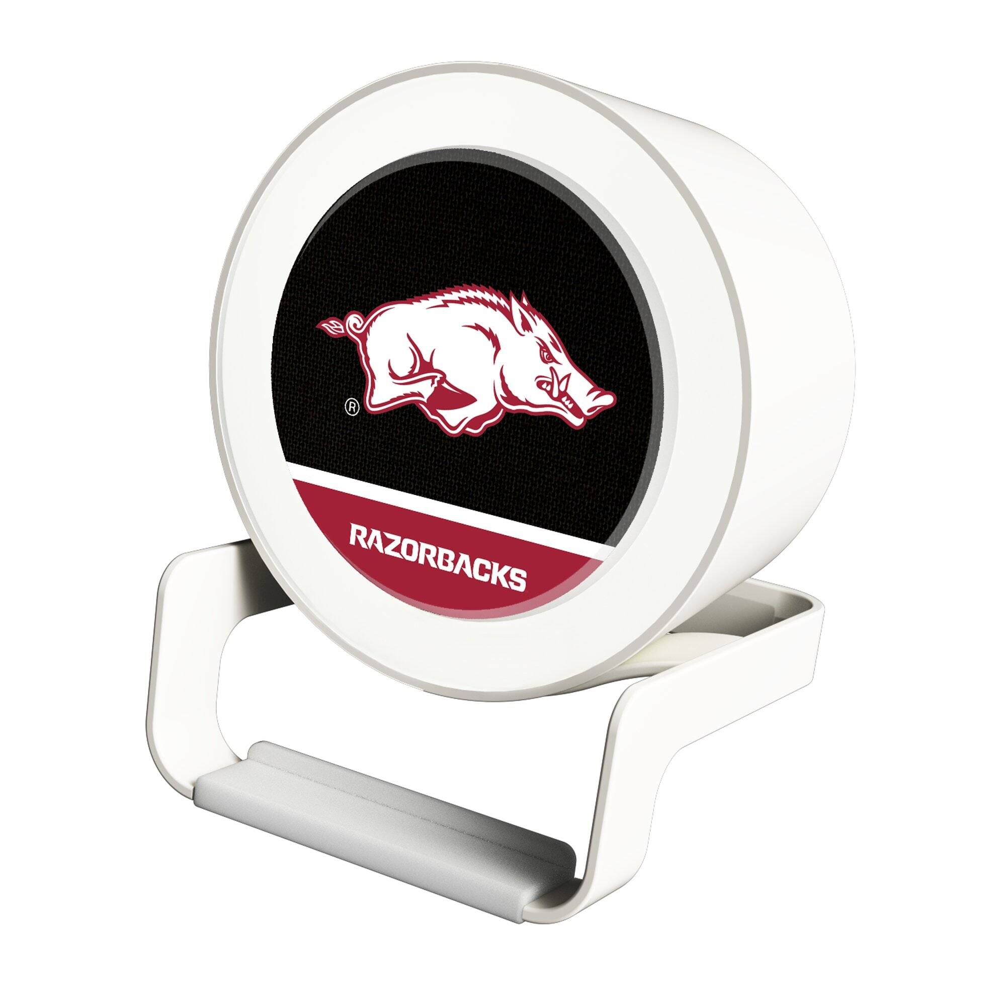 Front. Keyscaper - Arkansas Razorbacks Night Light Wireless Charger And Bluetooth Speaker - Multicolor.