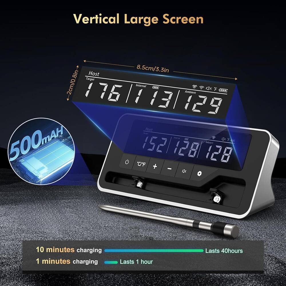 Vertical Large Screen

8.5cm/3.3in

Host Target 4-2cm/0.8in- 2cm/0.77617131129 176 113 Internal PP I Ambient

Host 500mA 152 128 128 Ambient

10 minutes charging Lasts 40 hours

1 minutes charging Lasts 1 hour