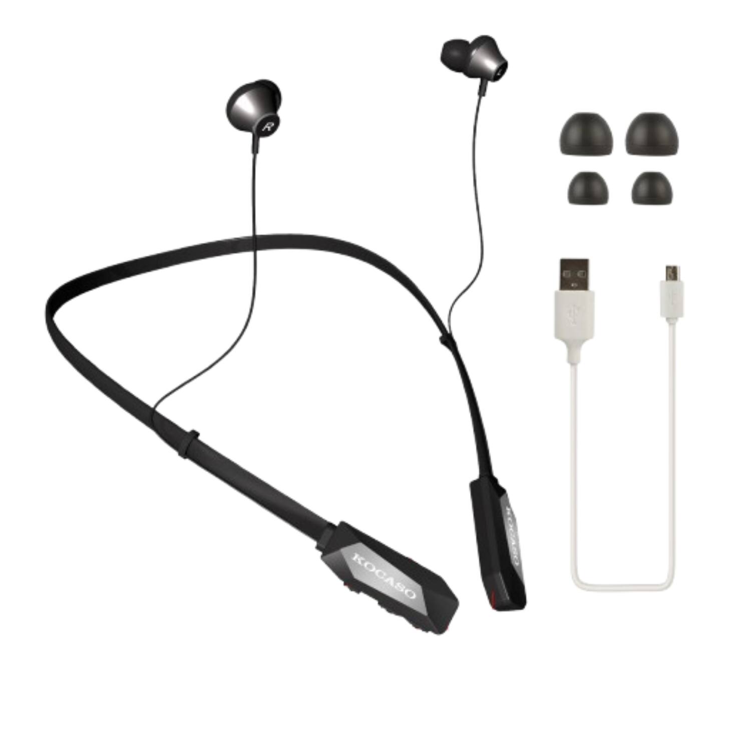 Neckband Bluetooth Headphones Speaker 2 In 1Wireless Wearable Speaker With Retractable Earbuds, 3D Stereo Sound, Portable Speaker And Headset W/Bulit In Mic For Home, Office And Outdoors
