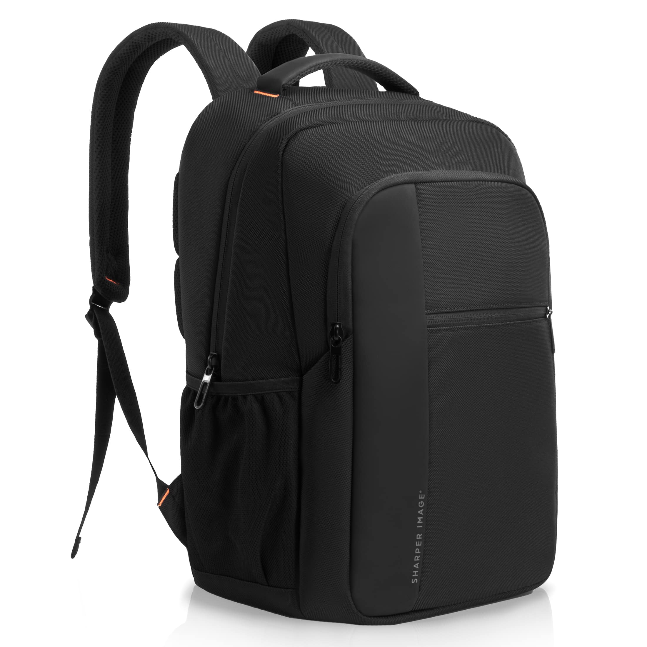 Sharper Image - Laptop Backpack, Water Resistant Bag for Work Business Travel, Fits 17” Laptop - Black