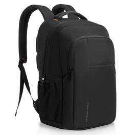 Sharper Image - Laptop Backpack, Water Resistant Bag for Work Business Travel, Fits 17” Laptop - Black