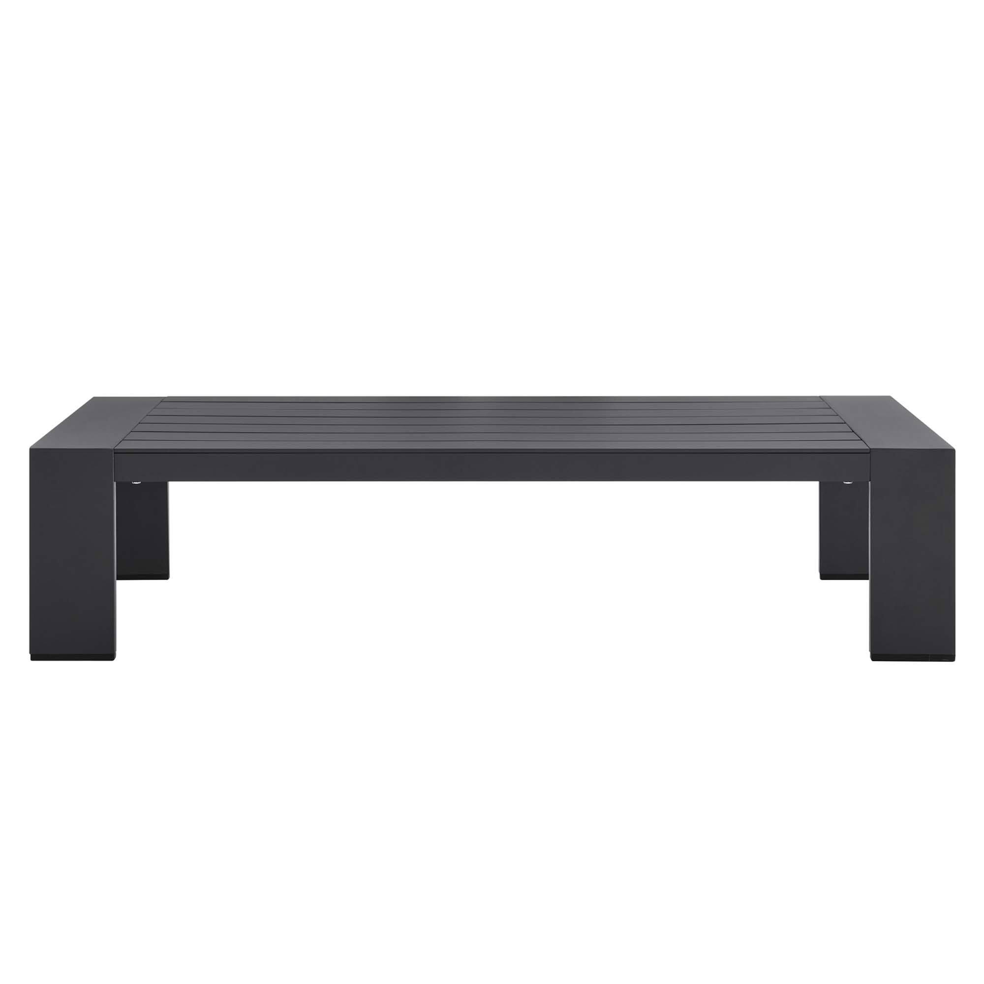 Alt View 1. Modway - Tahoe Outdoor Patio Powder-Coated Aluminum Coffee Table by Modway - Gray.