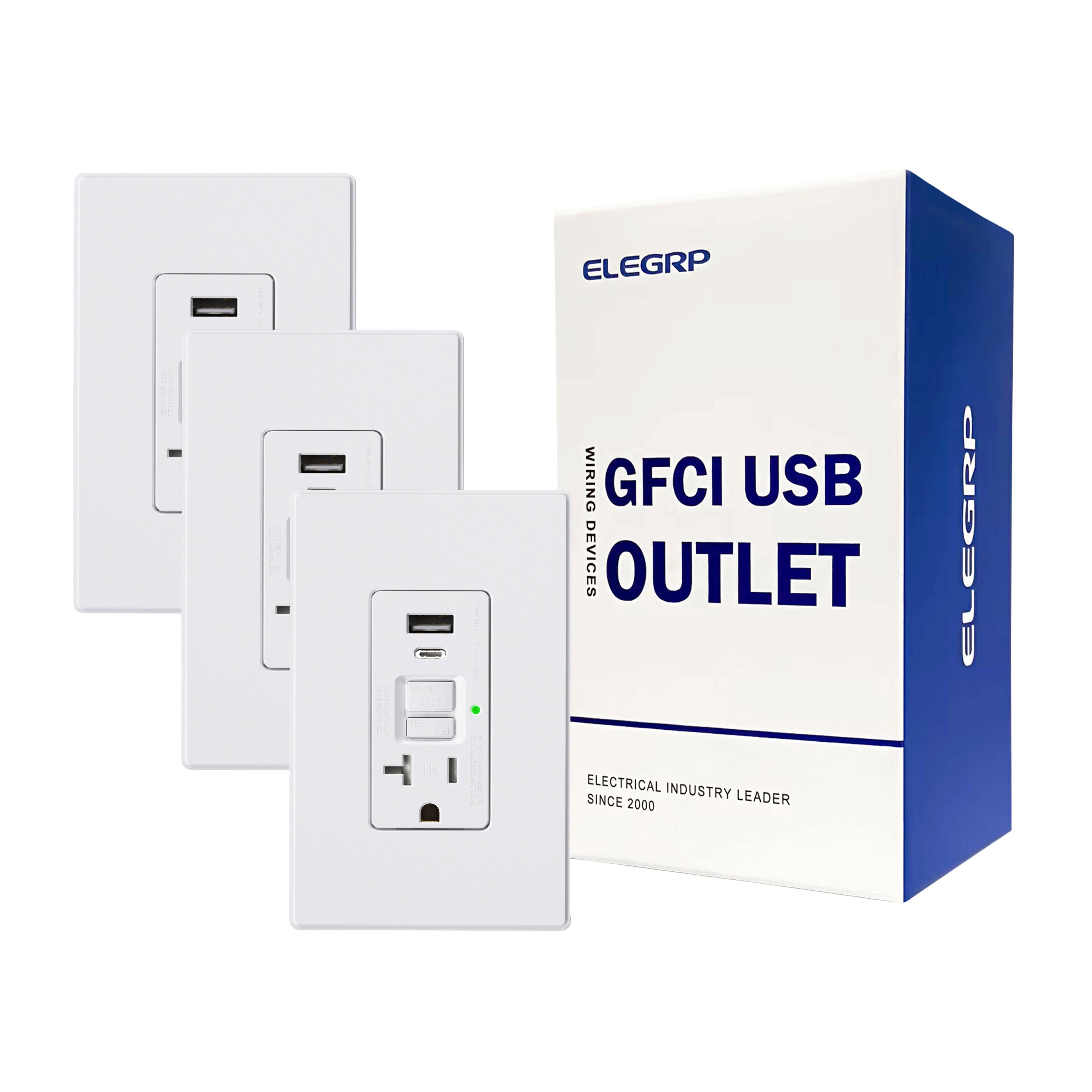 ELEGRP WIRING GFCI USB DEVICES OUTLET ELECTRICAL INDUSTRY SINCE 2000 LEADER
