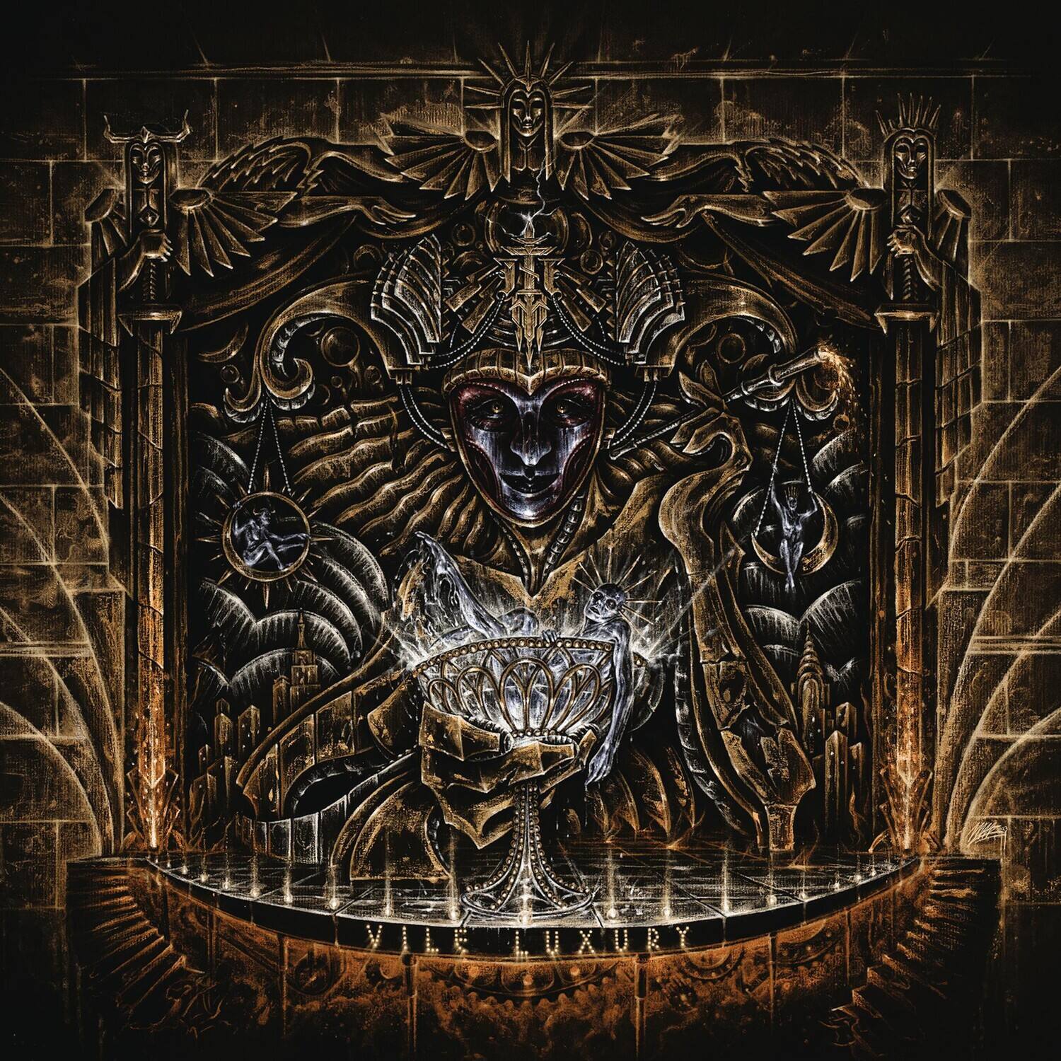 Front. Imperial Triumphant - Vile Luxury (redux 1924)   - COMPACT DISCS.