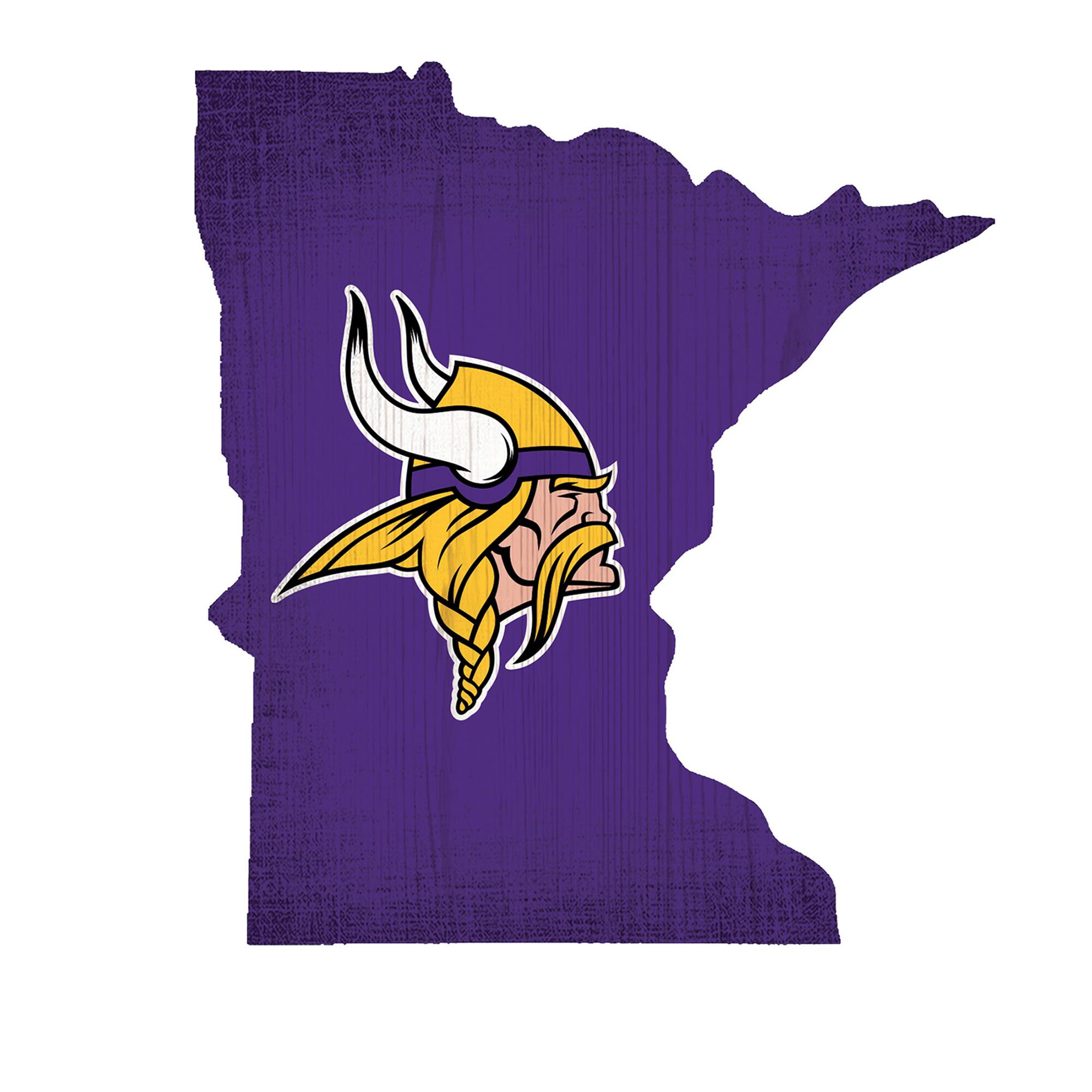 Fan Creations - Minnesota Vikings 12" Logo State Sign - Multicolor