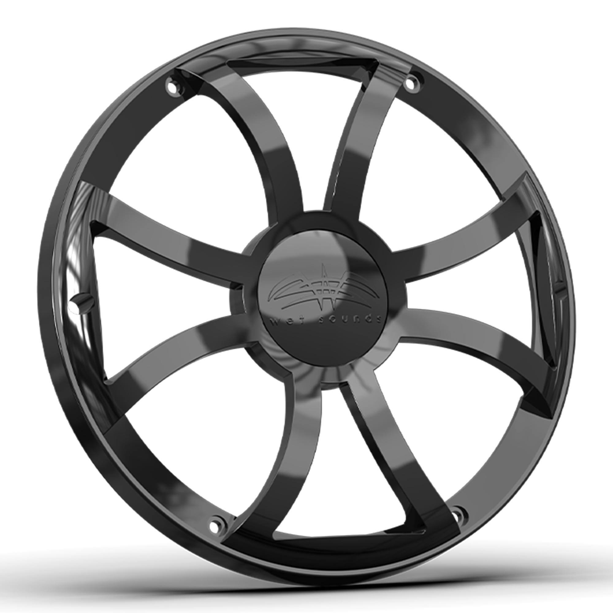 Alt View 1. Wet Sounds - Wet Sounds REVO 10 XS-BG GRILLE V3 - Black XS Style Grille for REVO 10 Subwoofers - Black/Gray.