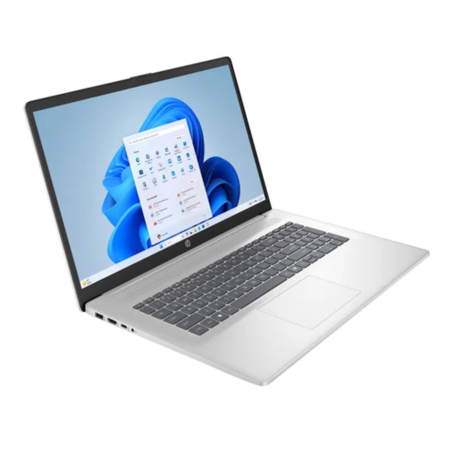 Alt View 1. HP - 17-cn4153cl 17.3" HD+ Touch Intel Core 5 120U 1.4 GHz 16 GB DDR4 1TB SSD Intel Graphics Windows 11 Home Laptop - Natural Silver.