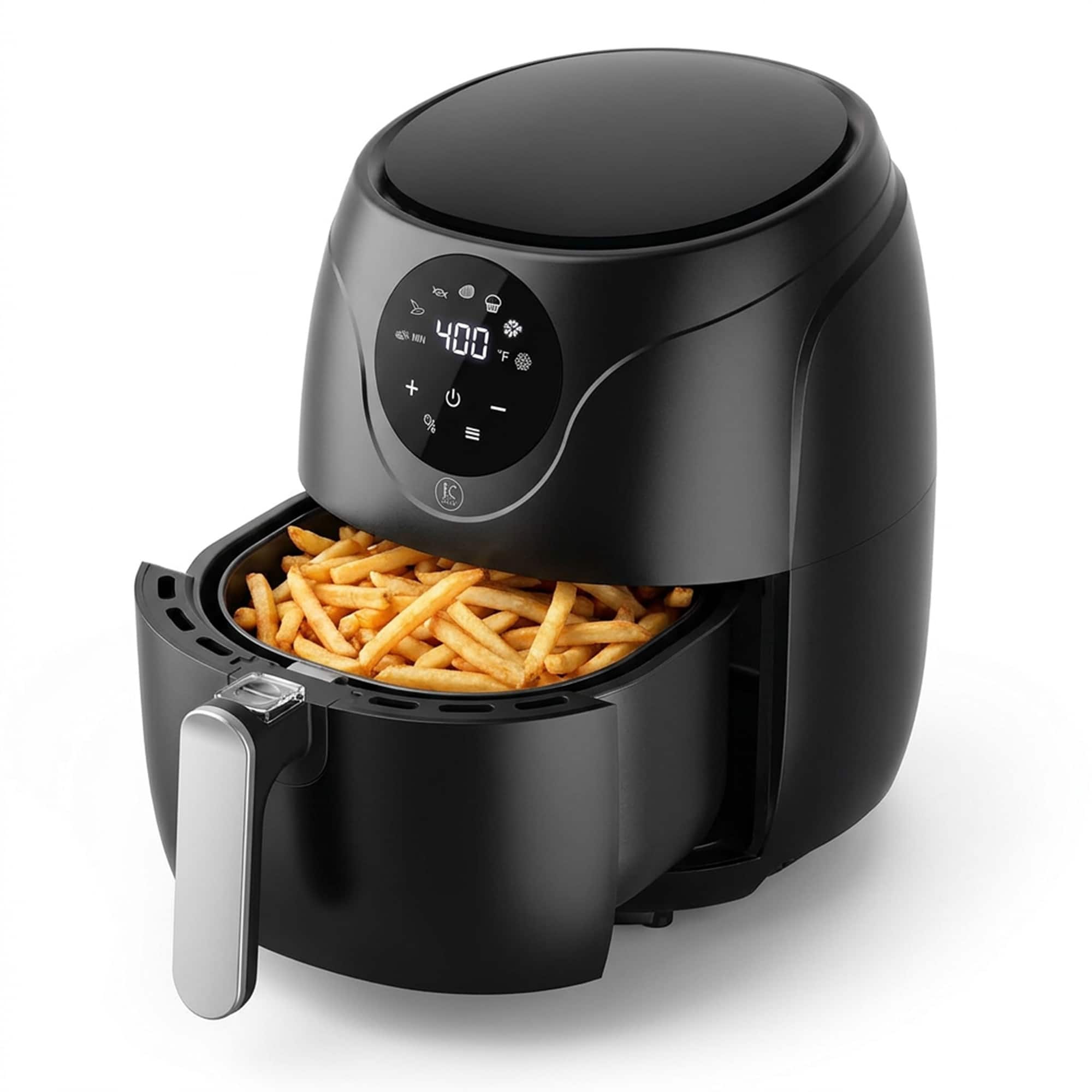 Kitchen Elite - 2.5 Qt Digital Air Fryer, Countertop Nonstick Basket Oven - Black