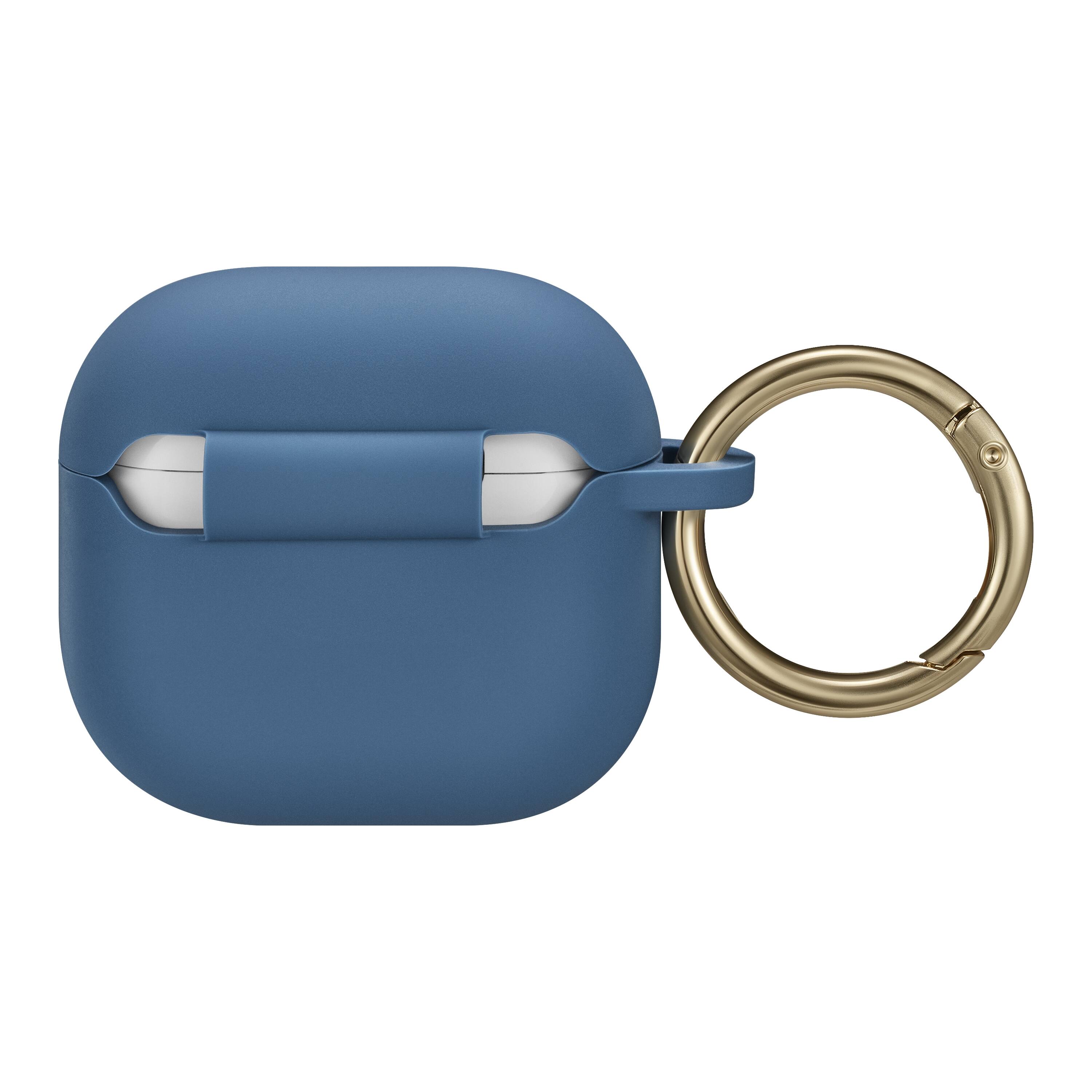 Alt View 13. Best Buy essentials™ - Case for Apple AirPods 4 and AirPods 4 with Active Noise Cancellation (ANC) - Blue.