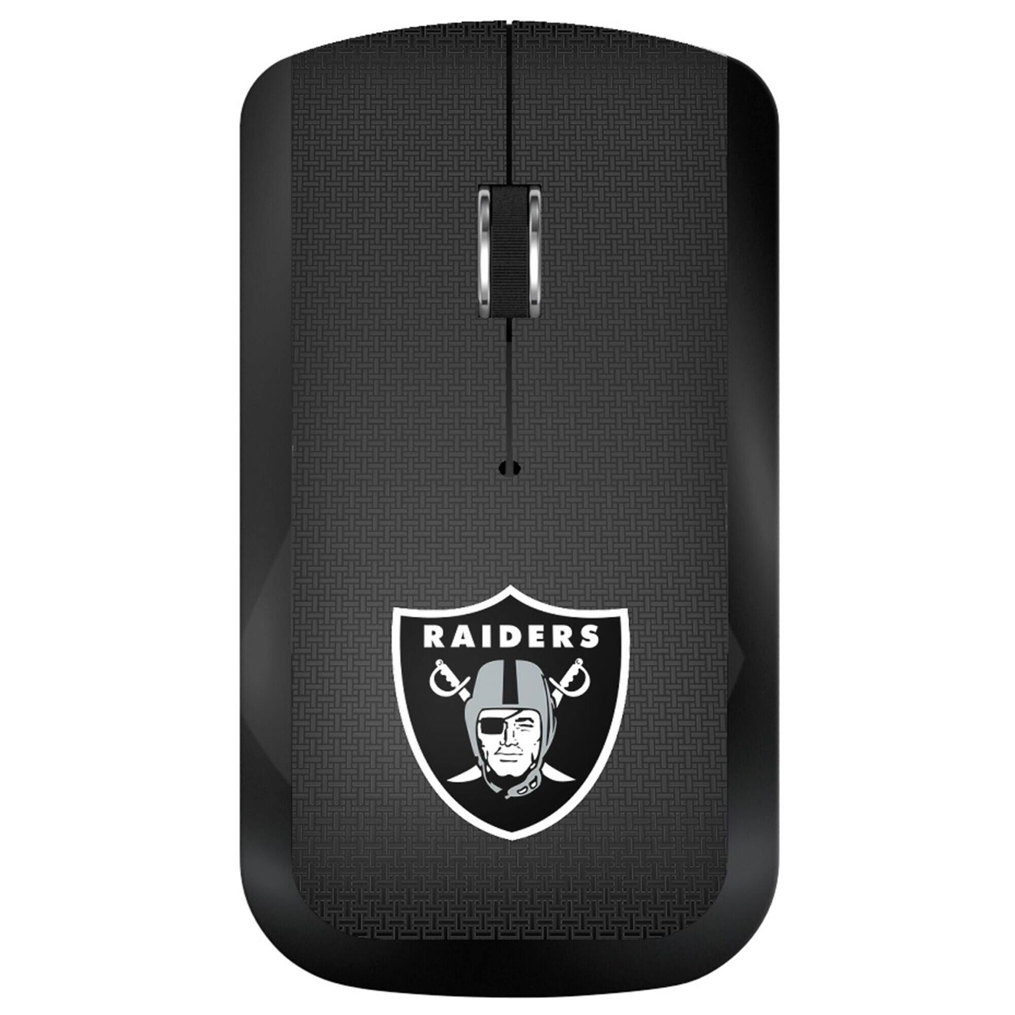 Front. Keyscaper - Las Vegas Raiders Wireless USB Computer Mouse - Black.