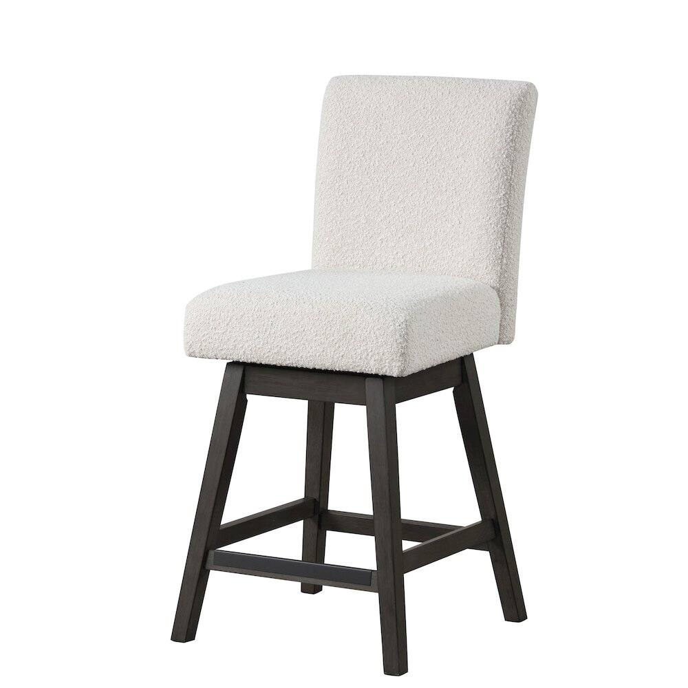 Left. New Classic Furniture - High Line Swivel Counter Chair (Set of 2) - White.