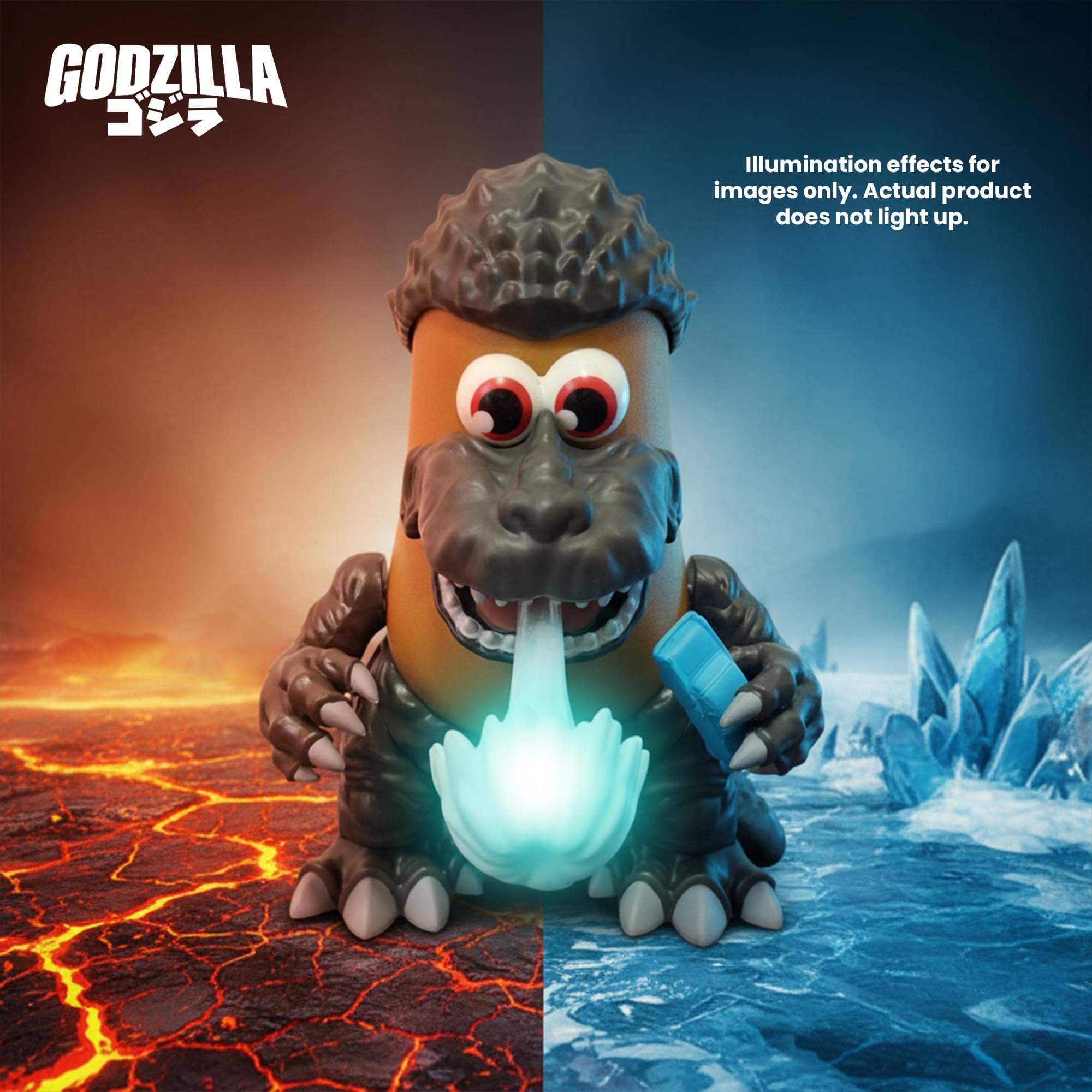 GODZILLA  
ゴジラ  

Illumination effects for images only. Actual product does not light up.