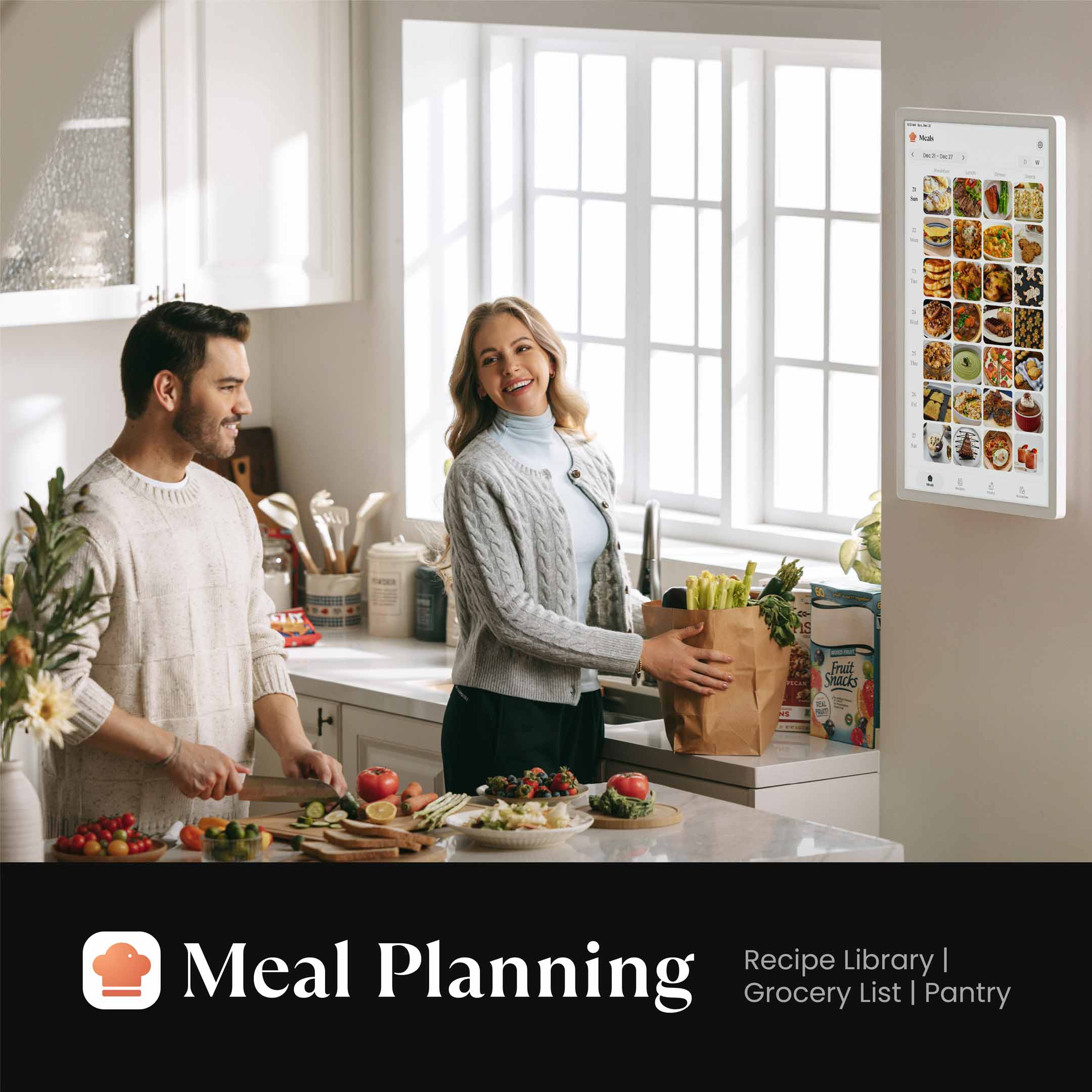 Meal Planning  
Recipe Library | Grocery List | Pantry
