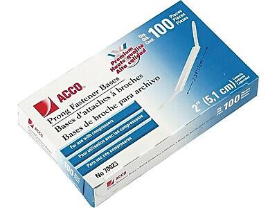 ACCO

Premium quality
Haute qualité
Alta calidad

Prong Fasters
Bases d'attaches
Bases de broche para archivo
Bases de broche con compresores

For use with compressors
Pour utiliser avec les compresseurs
Para uso con compresores

2" (5.1 cm)

100 pieces
100 Pièces
100 Piezas
100 Piezas

No 70023